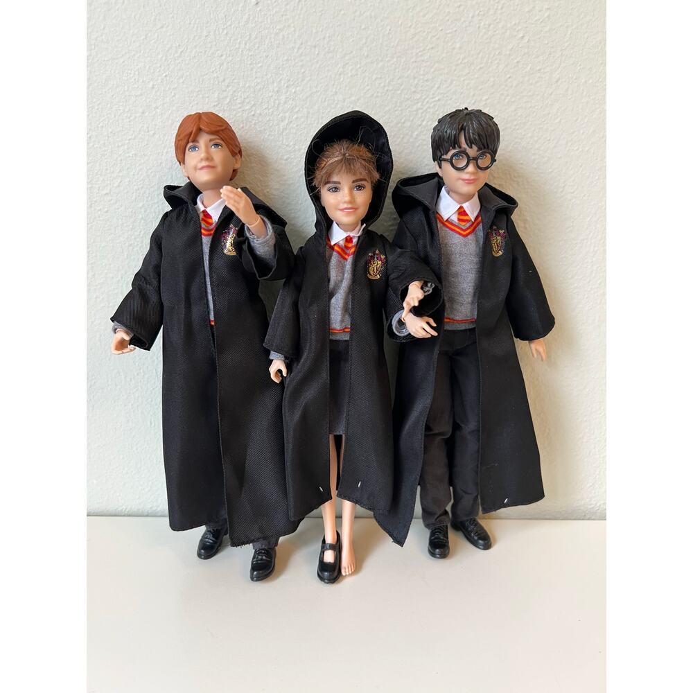 Wizarding World Harry Potter Ron Weasley Hermione Granger Doll Toy Lot